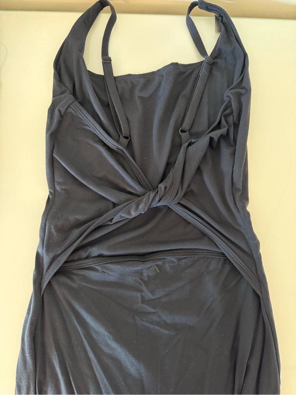 Black Twist-back Tank Dress alphalete